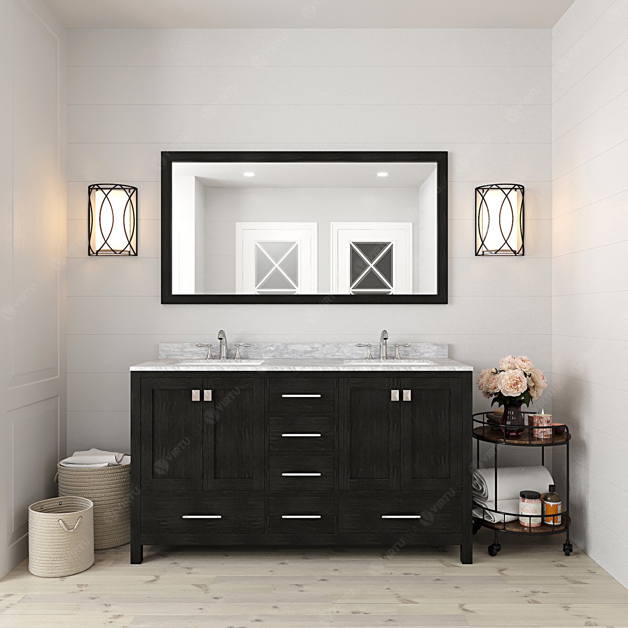 Premium Black Bathroom Shelf