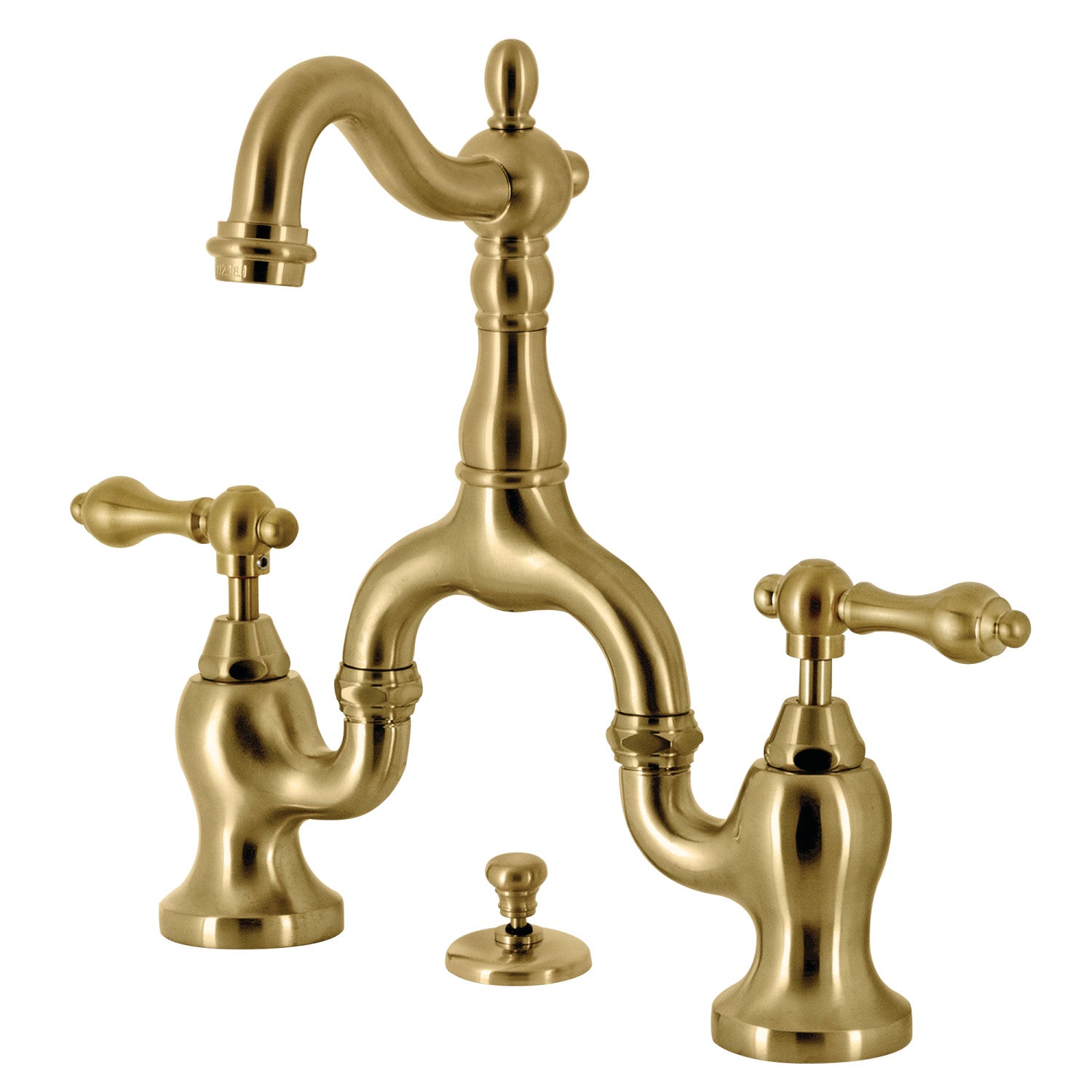 Kingston Brass Whitaker Widespread Bathroom Faucet with Push Pop-Up