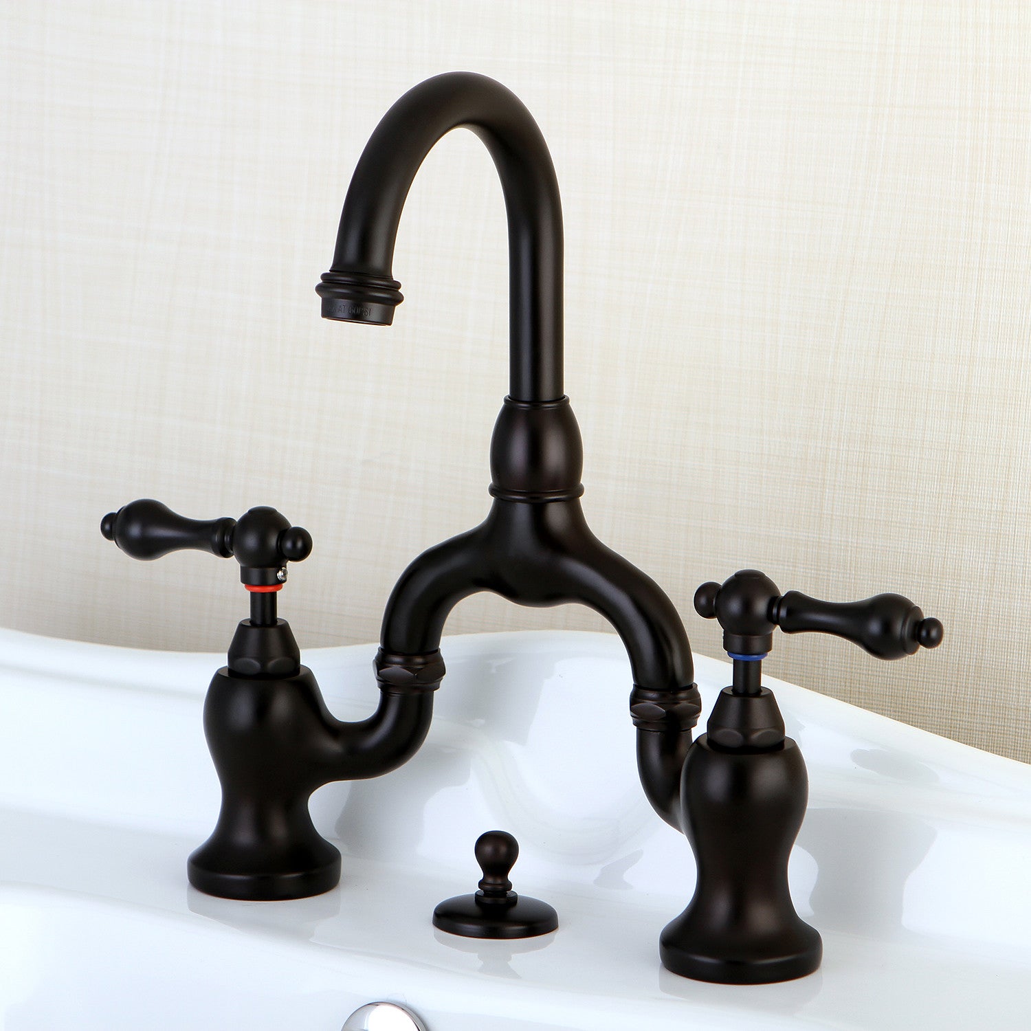 Kingston Brass English Country Bridge Bathroom Faucet