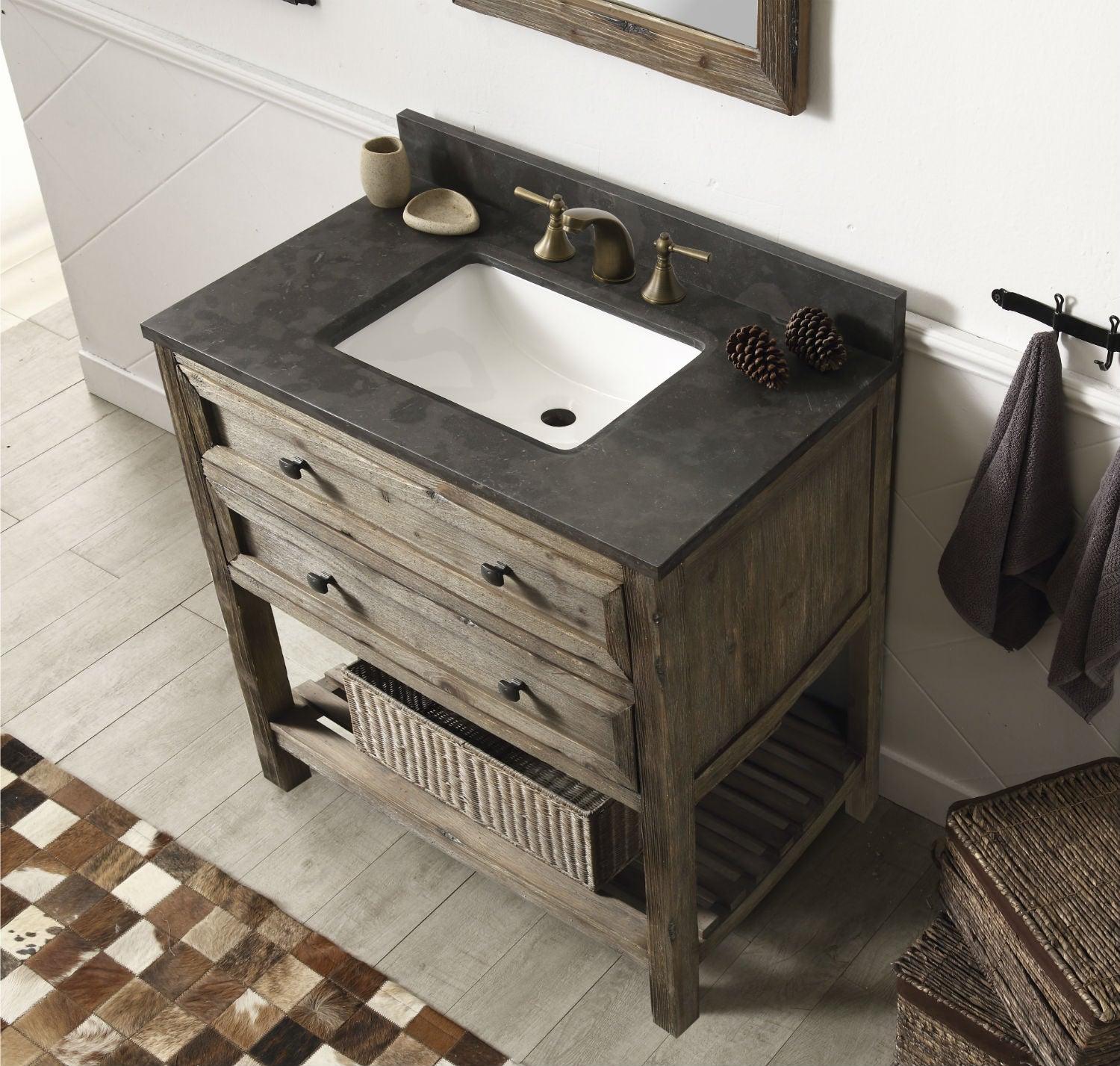 Legion Furniture 36" Wood Sink Vanity Match With Marble Top - Bathroom Design Center